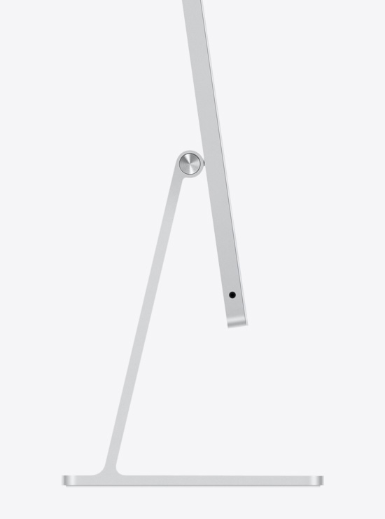 Imagem de perfil de um iMac prateado
