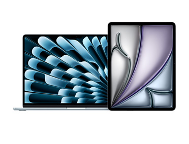 جهازا MacBook Air وiPad جنباً إلى جنب